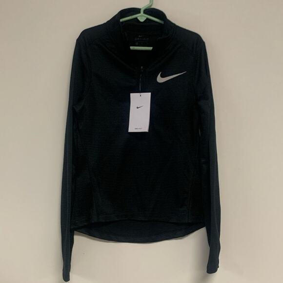Nike Tops - Nike Swift Element Women's MEDIUM UV Protection 1/2-Zip Running Top, Black